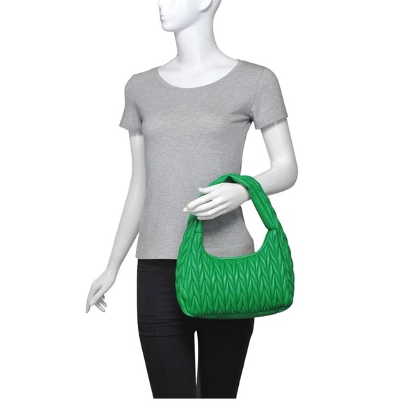 🔥🔥NEW URBAN EXPRESSIONS HELENE BAG IN KELLY GREEN - Picture 5 of 10